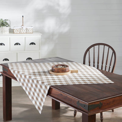 Annie Buffalo Check Portabella 40" Square Table Topper