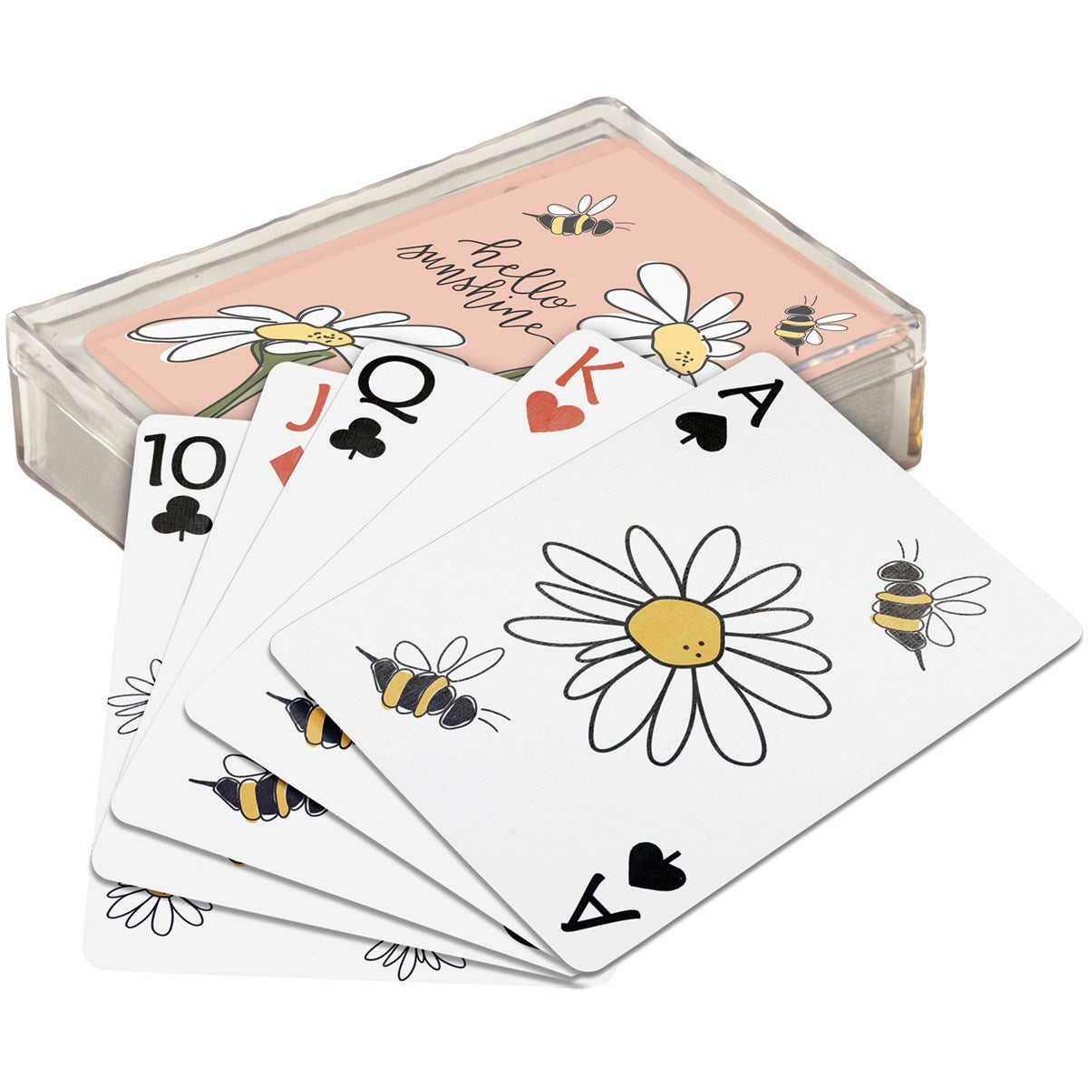 💙 Hello Sunshine Bees and Daisies Deck of Playing Cards