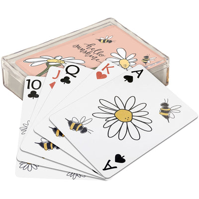 Hello Sunshine Bees and Daisies Deck of Playing Cards