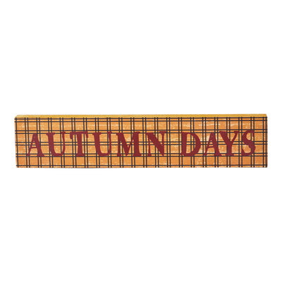 Autumn Days 14" Fall Wooden Sign