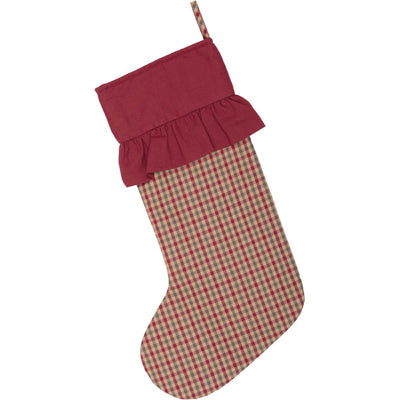 Jonathan Plaid Christmas Stocking 20"