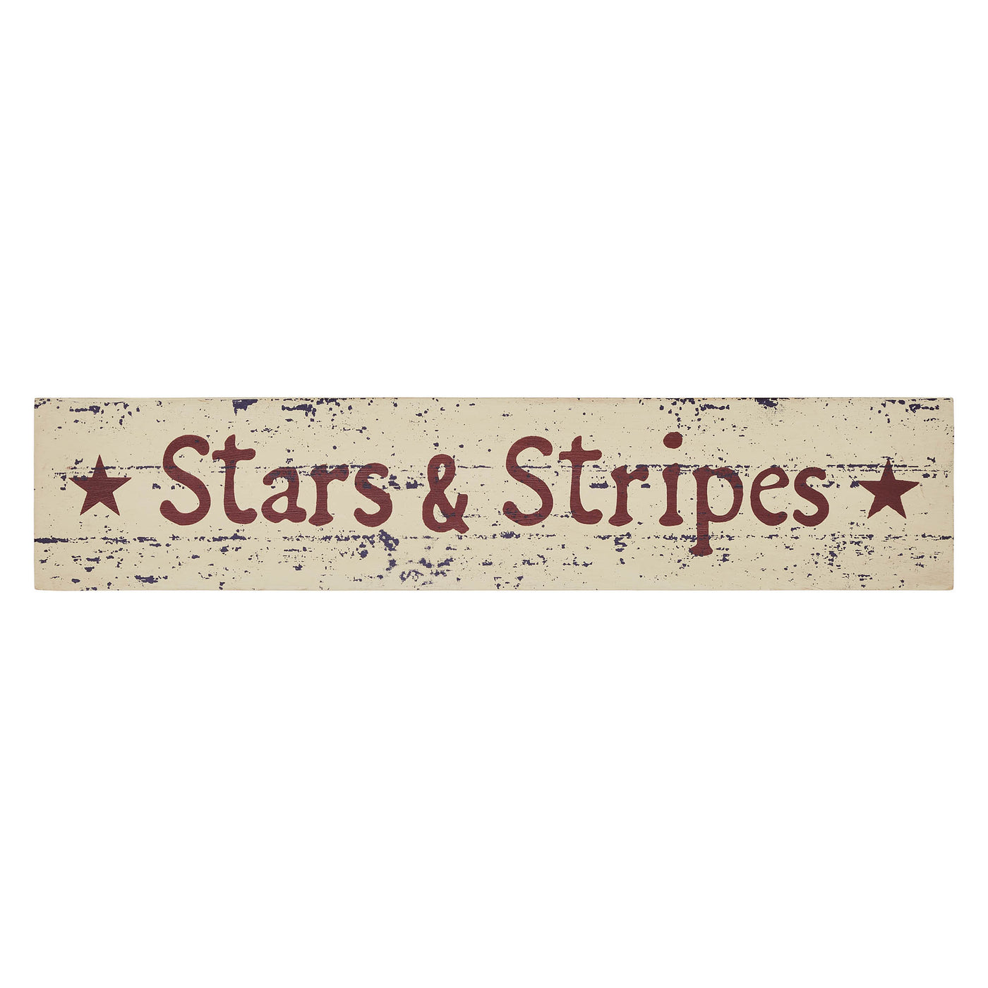 Day 8 🫐 15 Red White + Blueberry Days Stars & Stripes 12" Distressed Wooden Sign 2.75x13