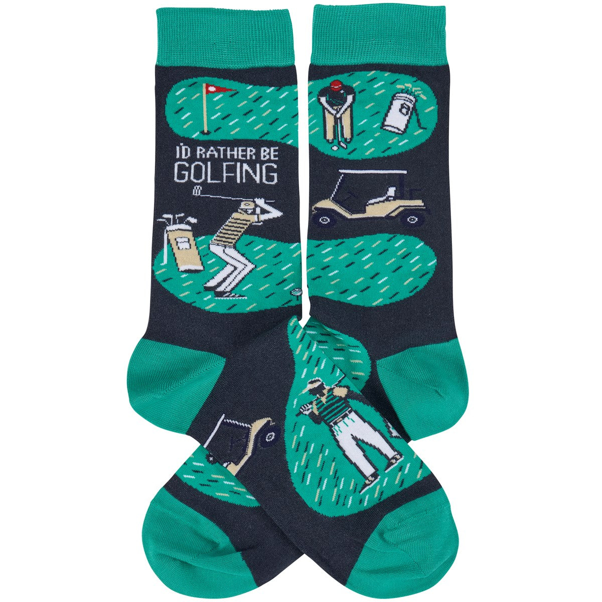 Rather Be Golfing Fun Novelty Socks