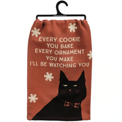 Surprise Me Sale 🤭 💙 Every Cookie You Bake I'll Be Watching You Cat Kitchen Towel