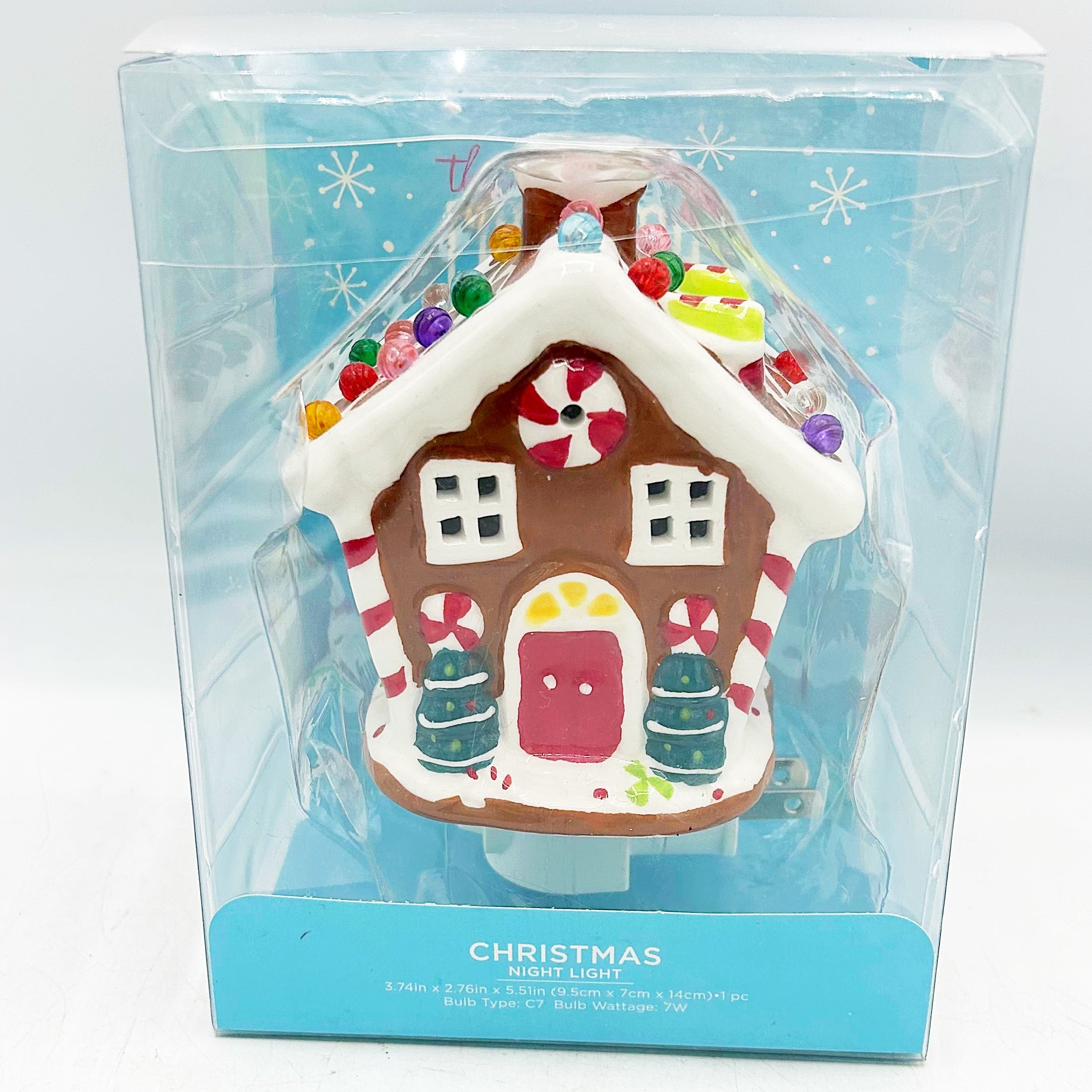 💙 Gingerbread House Christmas Night Light – Blueberry Lane Shop