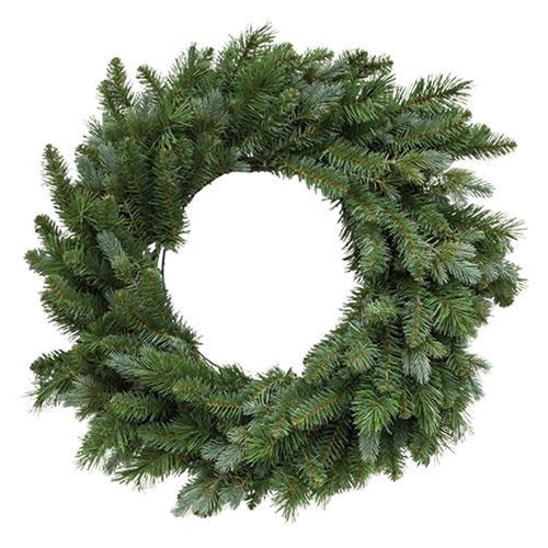 Mixed Blue Spruce 30" Faux Evergreen Wreath