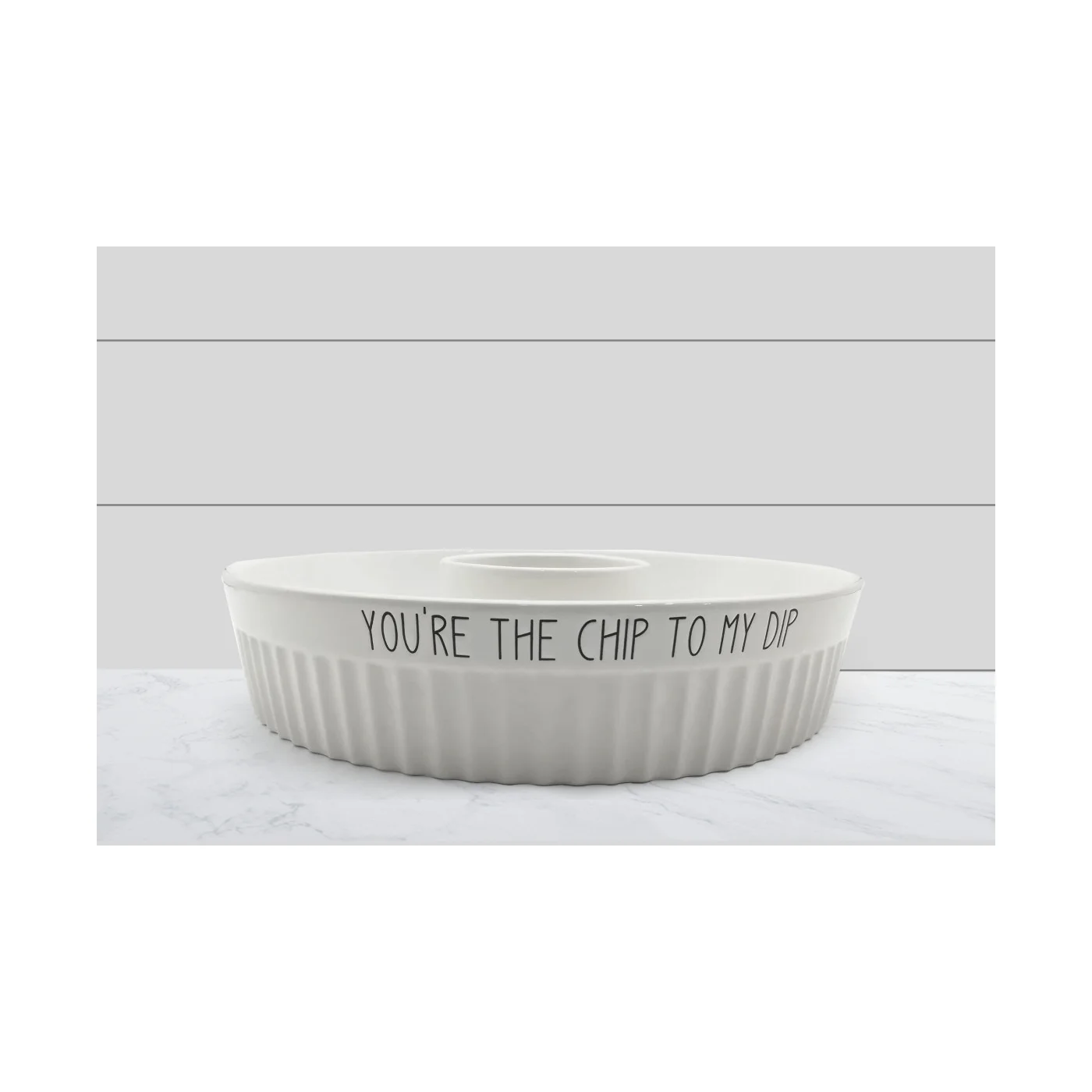 You're The Chip to My Dip White Ceramic Bowl