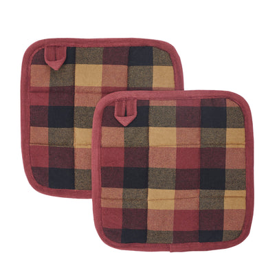 Heritage Farms Primitive Check Pot Holder Set of 2