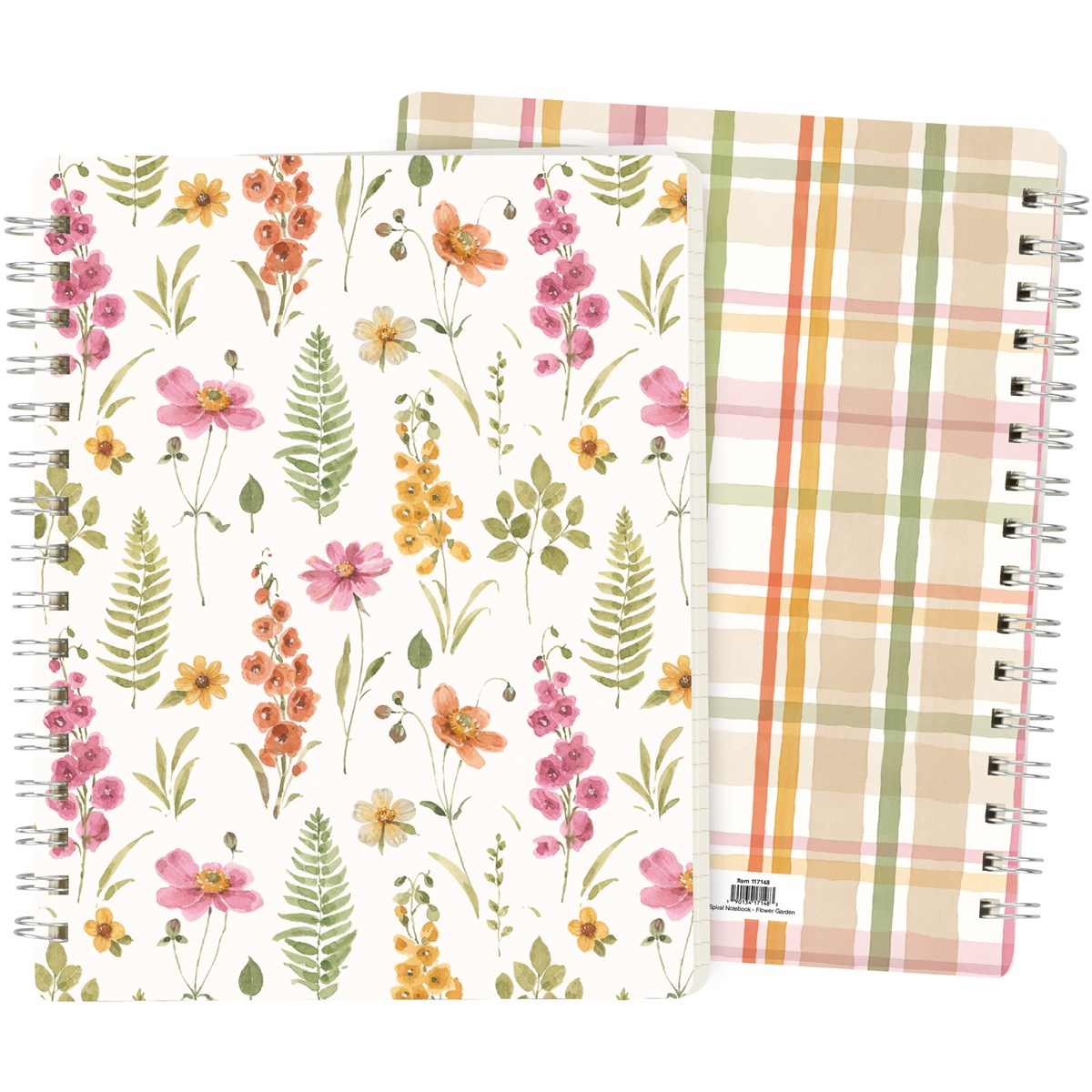 Flower Garden Spiral Notebook Journal