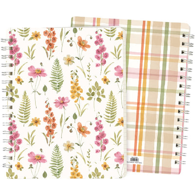 Flower Garden Spiral Notebook Journal