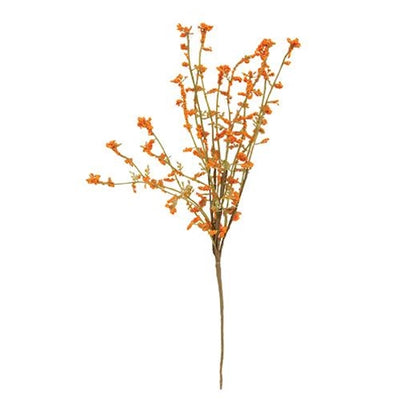 💙 Orange Wildflower 13" Faux Floral Spray