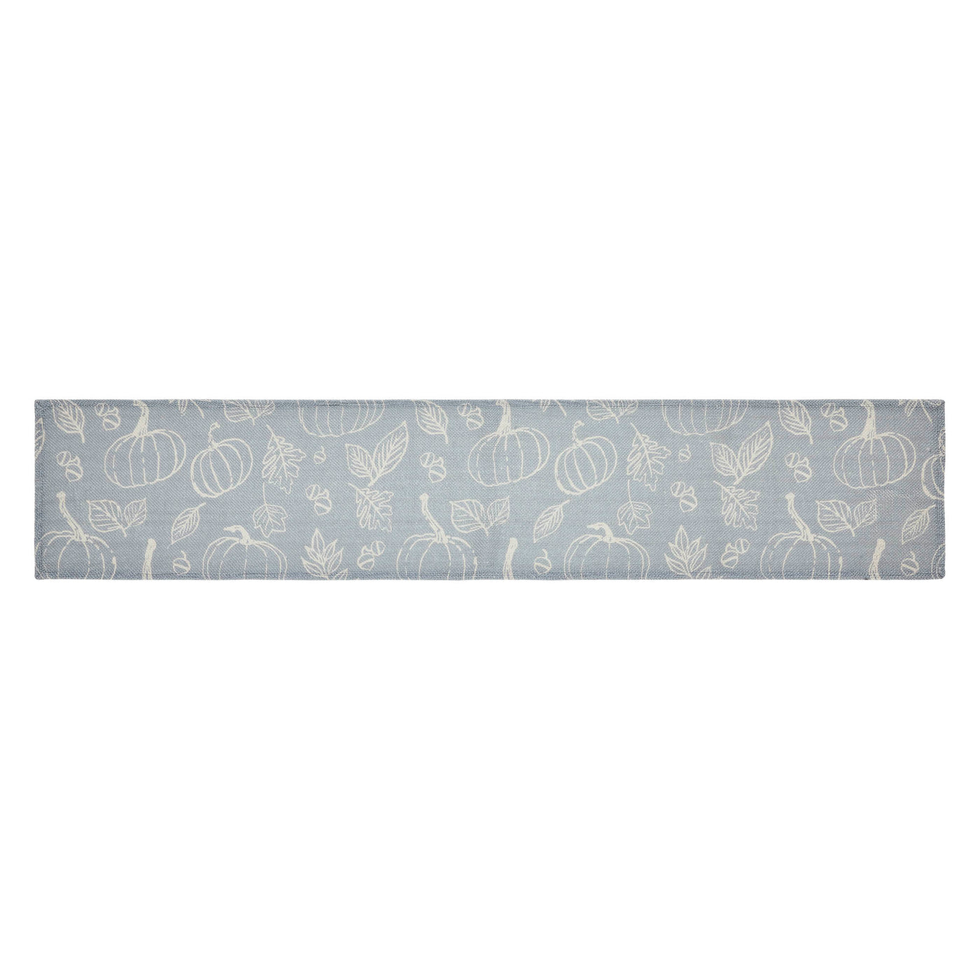 Silhouette Pumpkin Grey Table Runner 12" x 60"