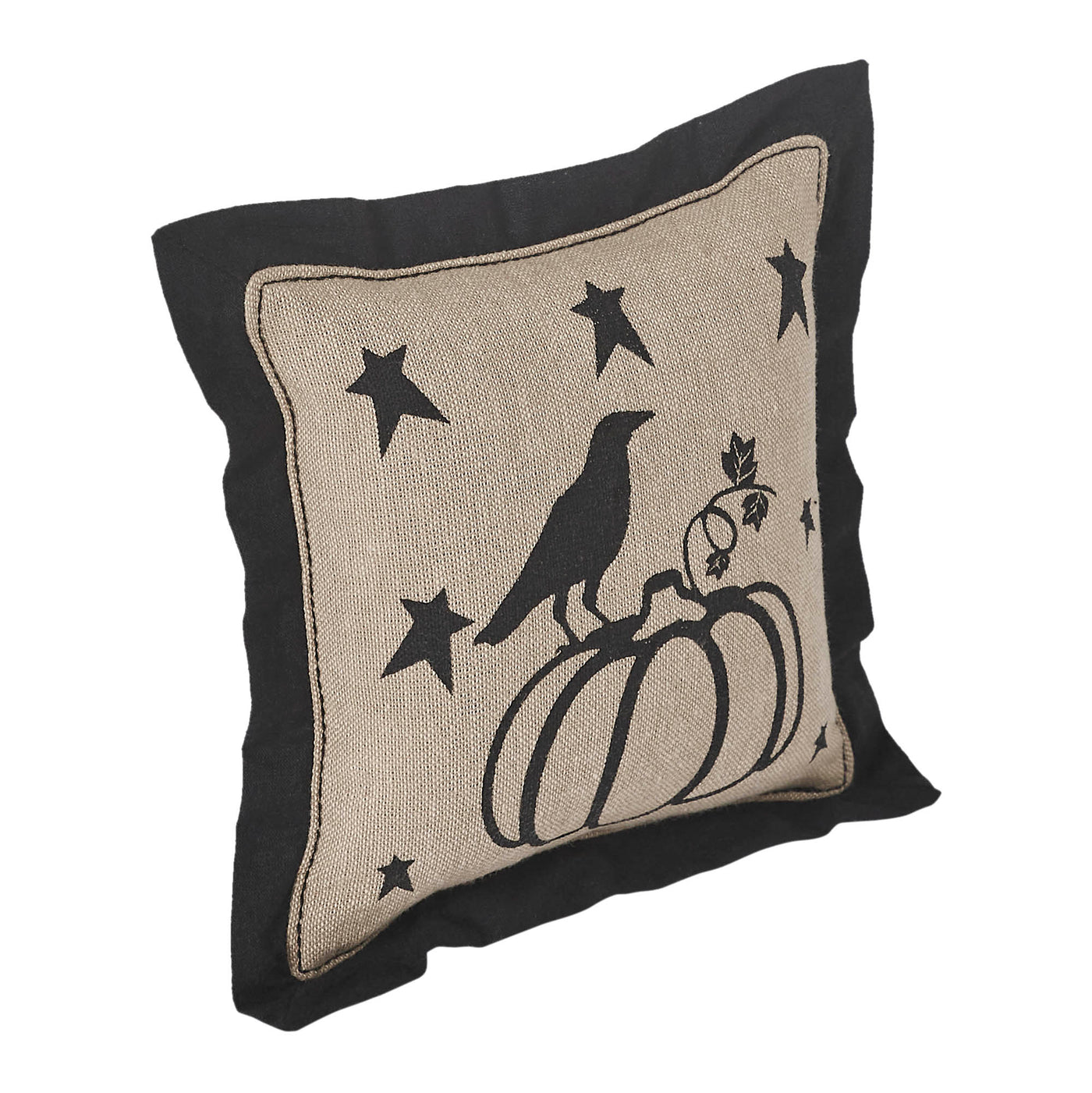 Raven Harvest Primitive Pumpkin Mini 6" Pillow