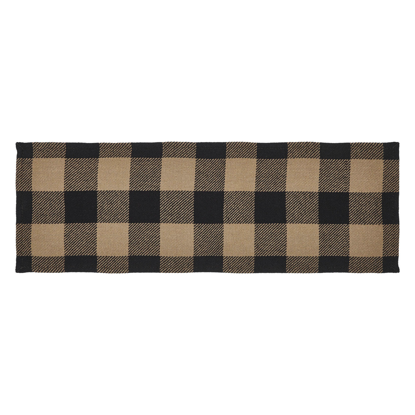 Black Check Table Runner 12" x 36"