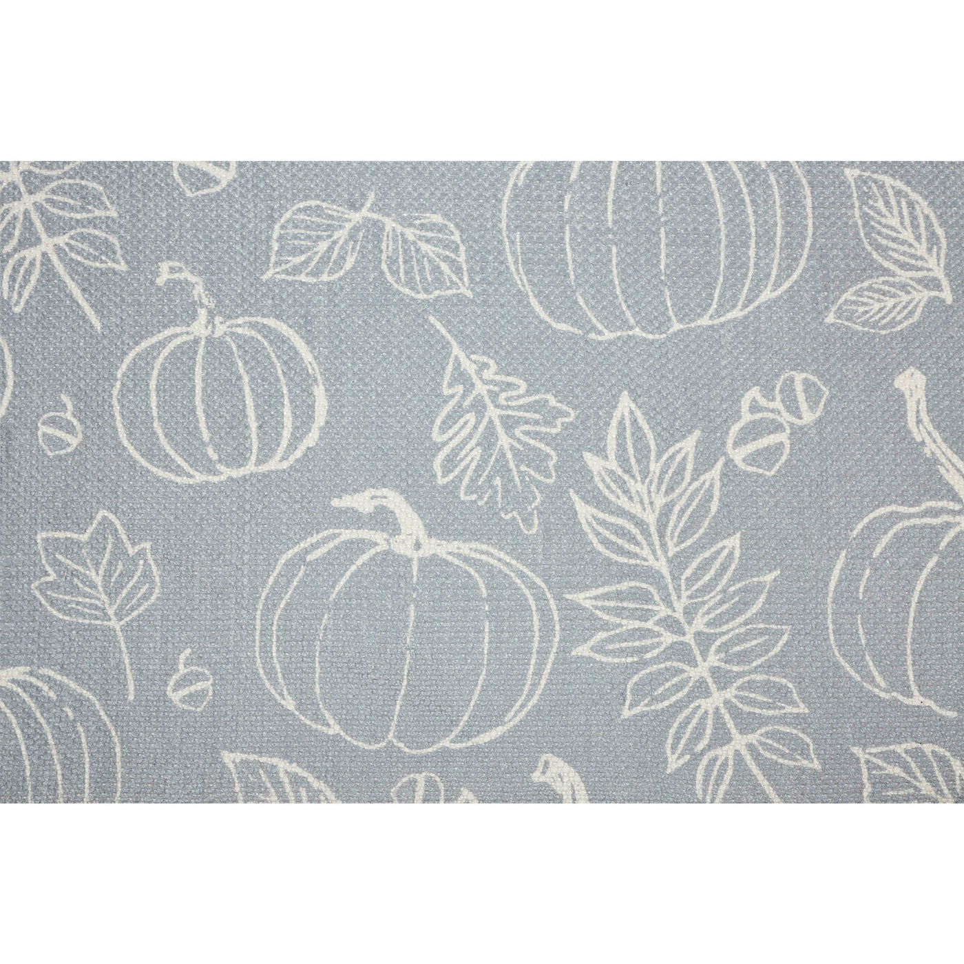 Silhouette Pumpkin Grey Indoor/Outdoor 36" Rug