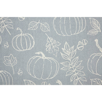 Silhouette Pumpkin Grey Indoor/Outdoor 36" Rug