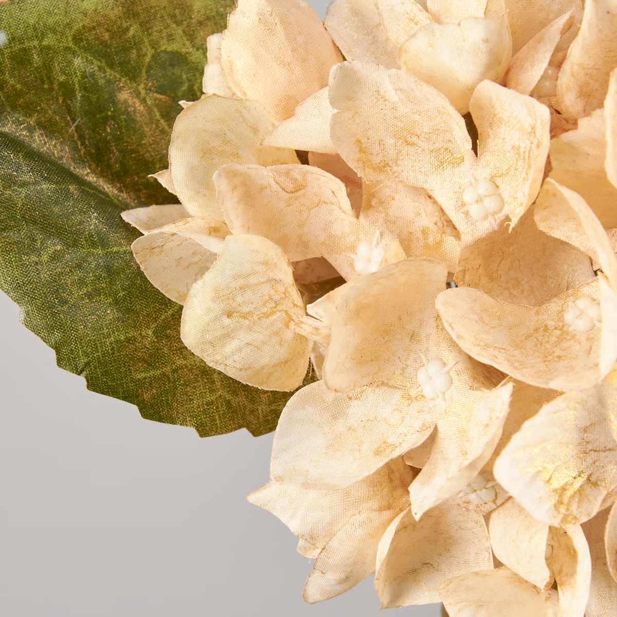 Cream Hydrangea 12" Faux Floral Stem