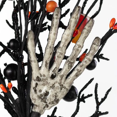 💙 Halloween Berries Pips & Skeleton Hand 16" Faux Pick