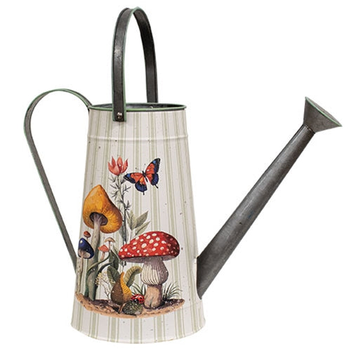 Mushroom Patch Metal Decorative Watering Can