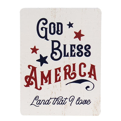 Set of 3 Americana Rectangle Magnets 4"