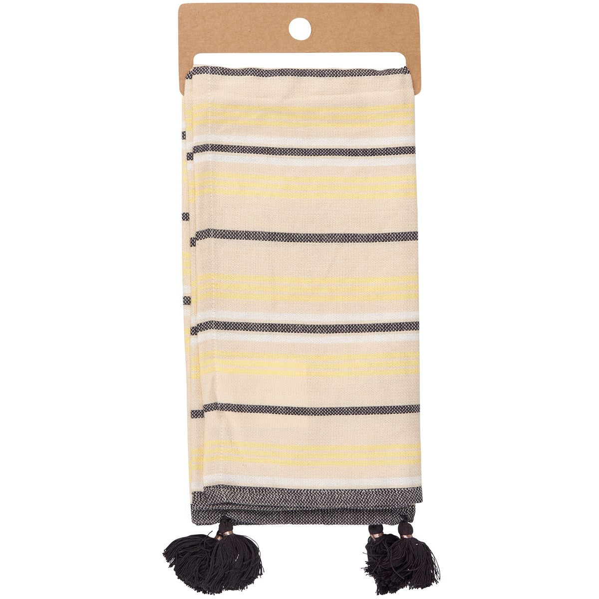 Bees and Daisy Striped Kitchen Towel