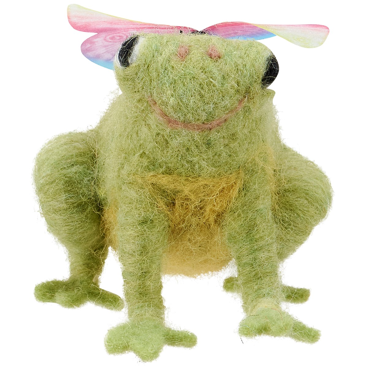 Frog with Butterfly Felt Critter