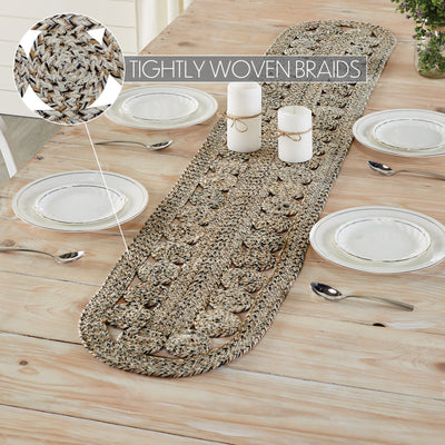 Celeste Blended Pebble Indoor/Outdoor 72" Oval Table Runner