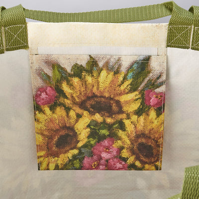 Sunflowers in Mason Jar Large Shopping Tote Bag