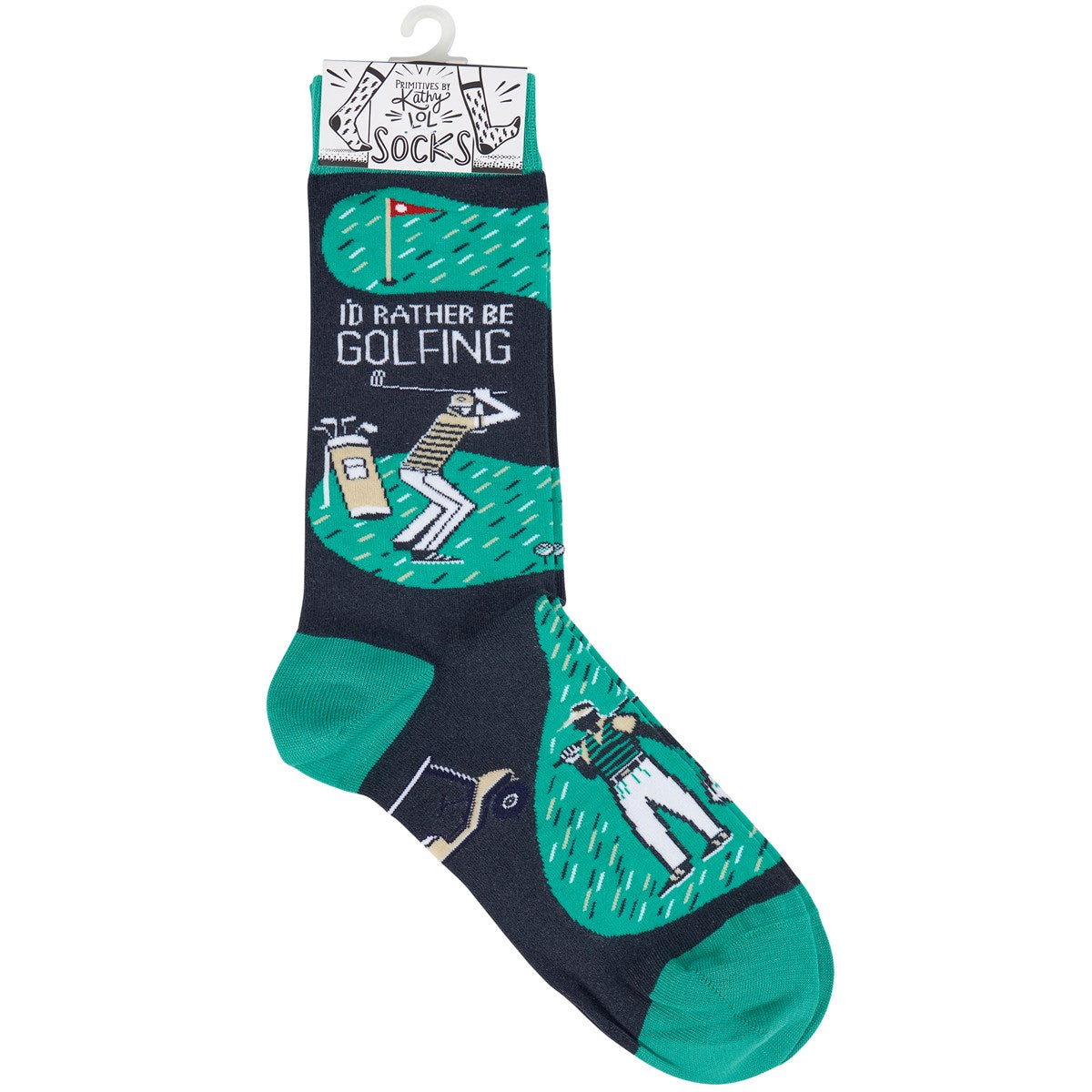 Rather Be Golfing Fun Novelty Socks