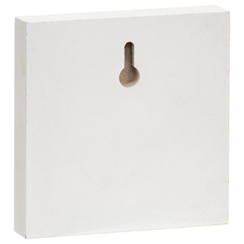 Merry Christmas Wreath 4" Small Square Block