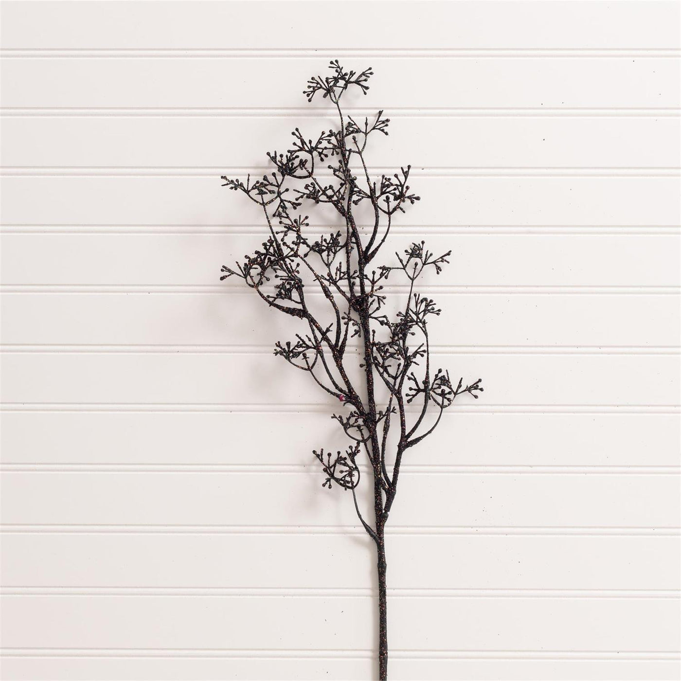 Halloween Black Patrina With Orange Glitter 30" Faux Spray