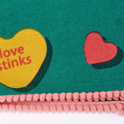 Anti Valentine Coversation Hearts Kitchen Towel