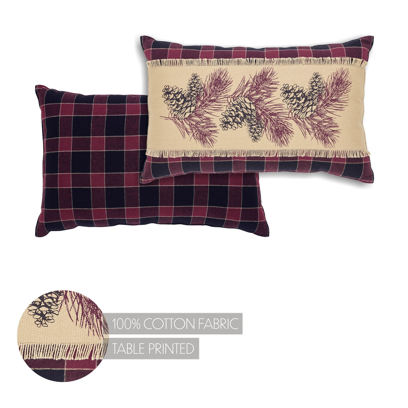 Connell Pinecone 14" x 22" Accent Pillow