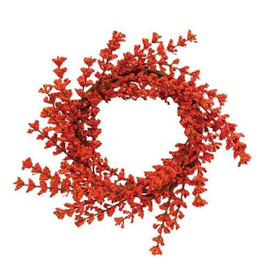 Orange Sallowthorn 6" Small Faux Floral Ring