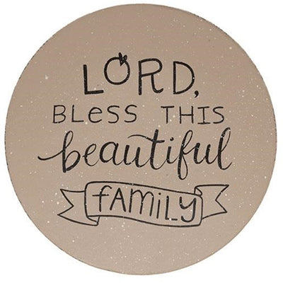 Lord Bless This Beautiful Family 8" Decorative Plate