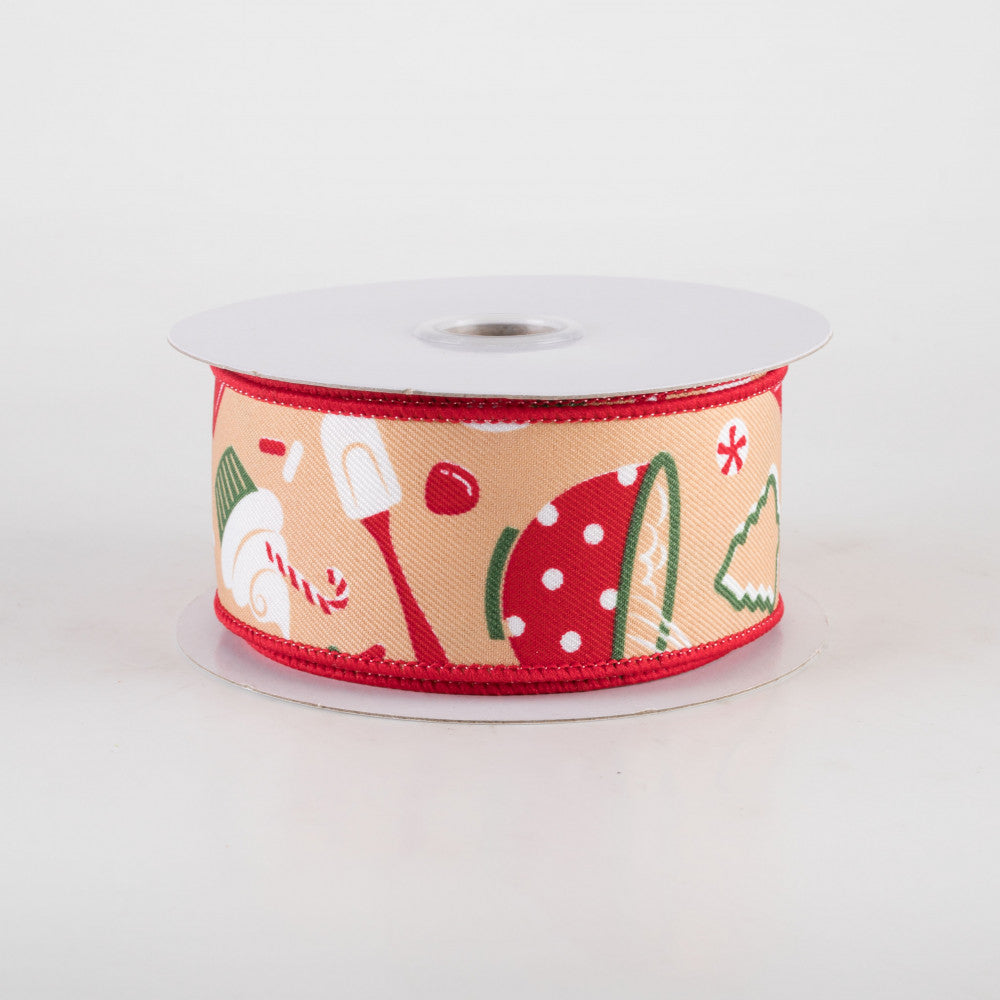 🔥 Holiday Baking Christmas Ribbon 1.5" x 10 yards