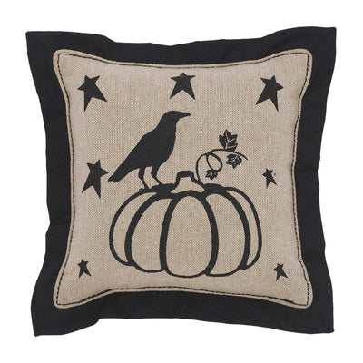 Raven Harvest Primitive Pumpkin Mini 6" Pillow