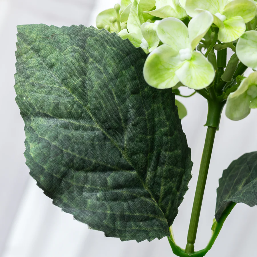 Green Hydrangea 17" Faux Floral Bush