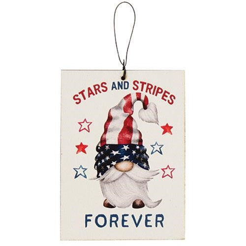 Stars and Stripes Forever Gnome Ornament