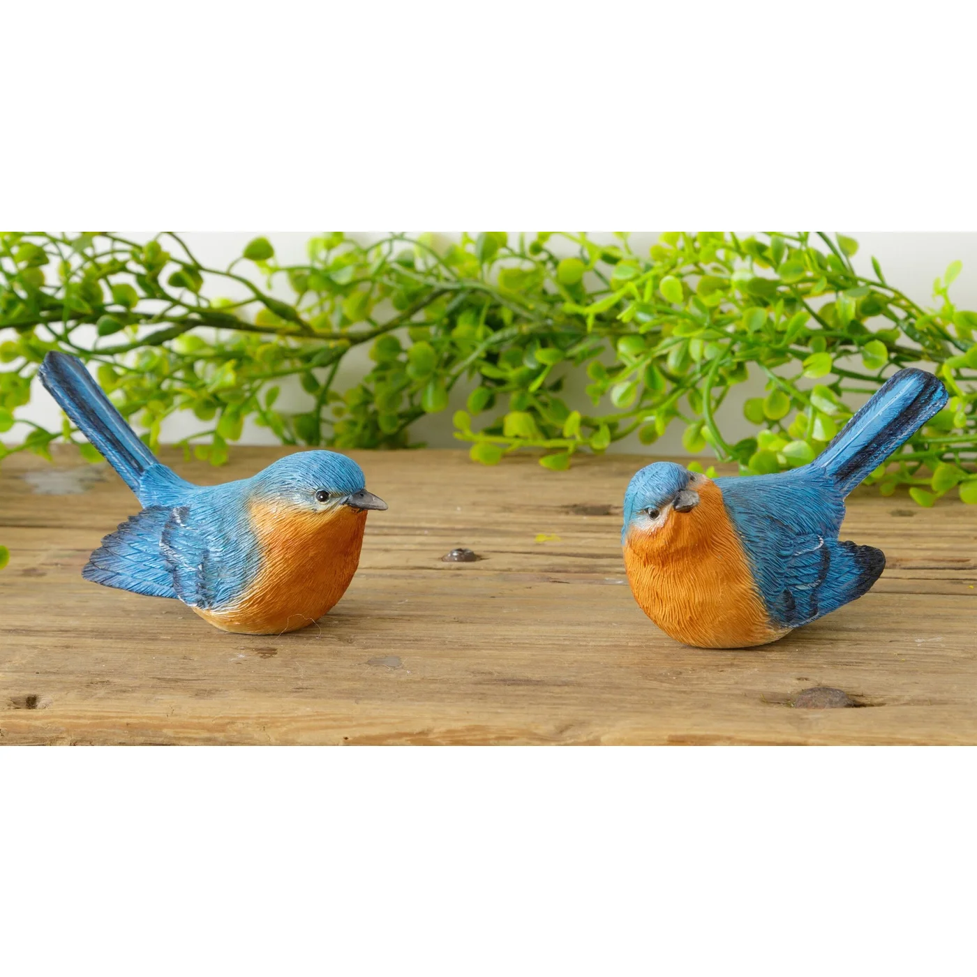 DAY 12 🐦 14 DAYS OF FEATHERED FRIENDS 🪺 Set of 2 Bluebird Resin Figurines