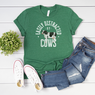 Easily Distracted by Cows Cozy T-Shirt