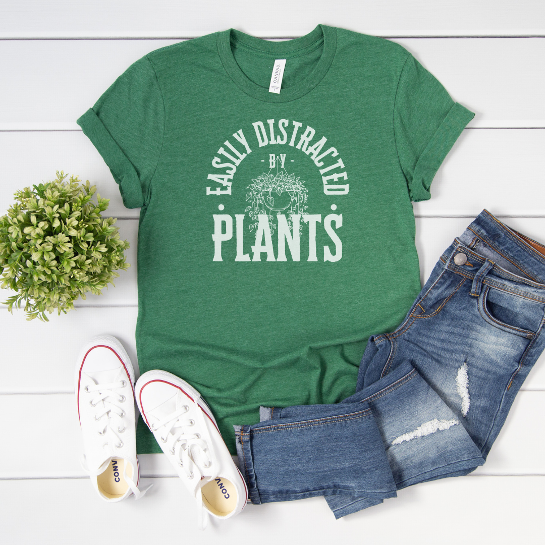 Easily Distracted by Plants Cozy T-Shirt – Blueberry Lane Shop