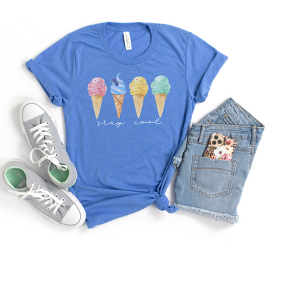 🔥 Ice Cream Stay Cool Cozy T-Shirt