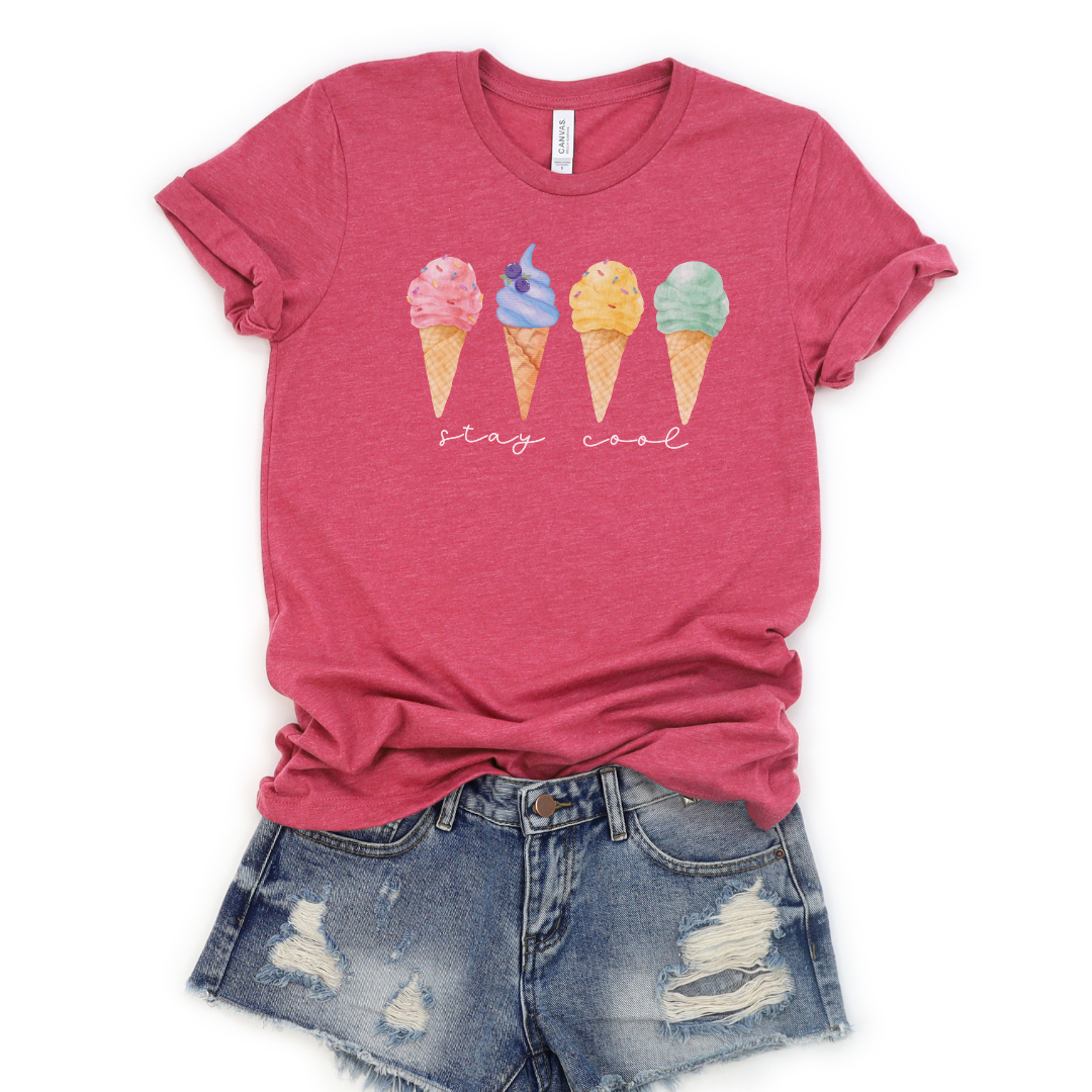 🔥 Ice Cream Stay Cool Cozy T-Shirt