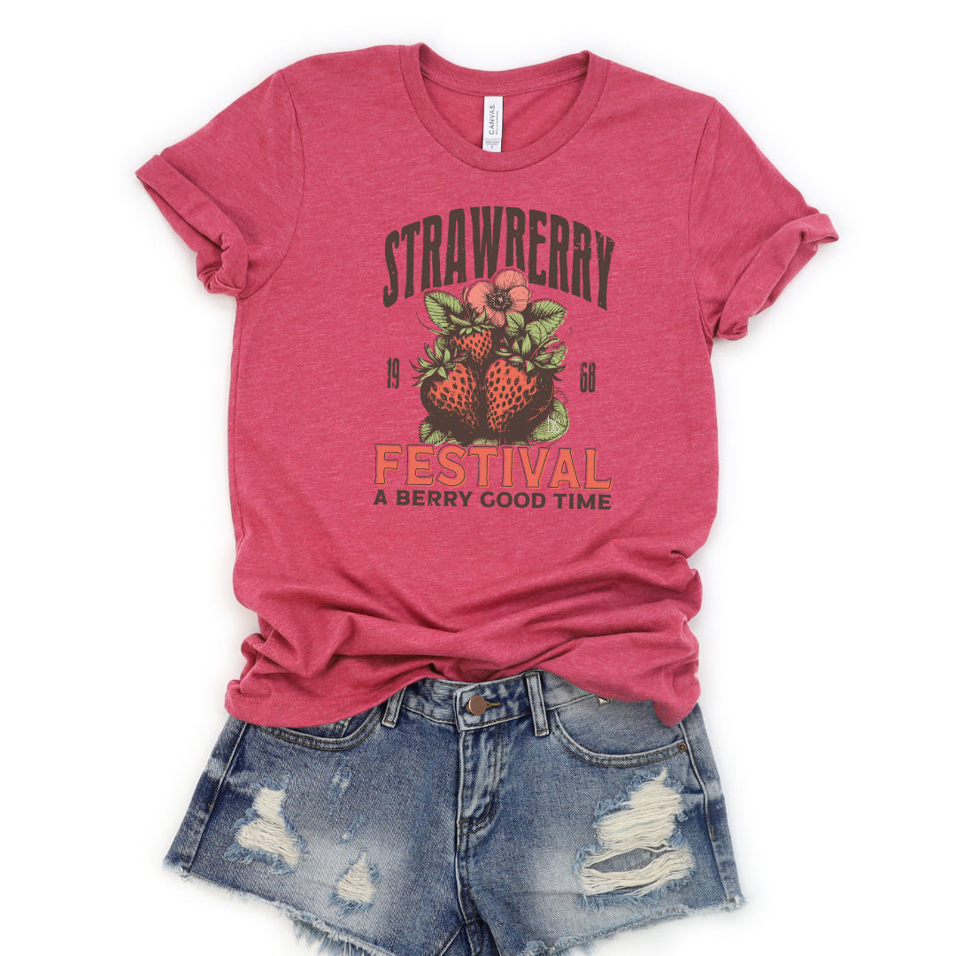 💙 Strawberry Festival Cozy T-Shirt