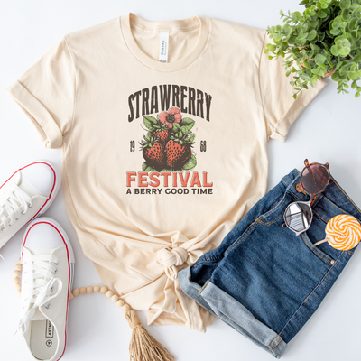 💙 Strawberry Festival Cozy T-Shirt
