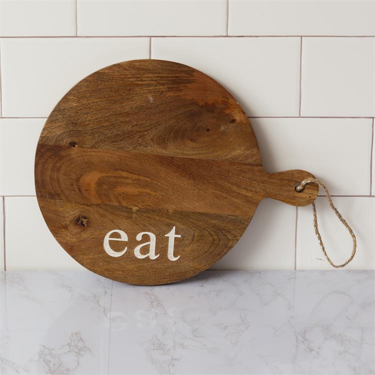 Farmhouse Cutting Board with Eat Message