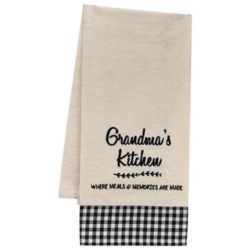 Grandma's Kitchen Where Meals & Memories are Made Dish Towel