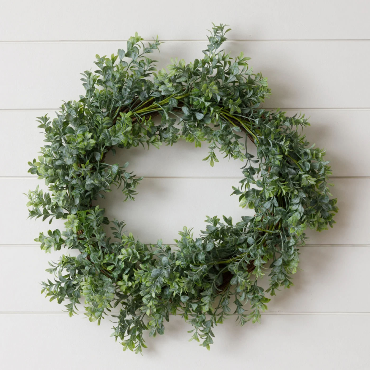 Dusty Green Boxwood 20" Faux Foliage Wreath