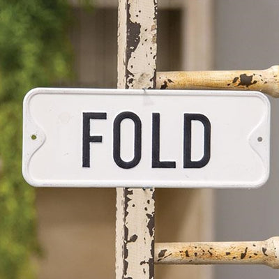 FOLD Farmhouse 9" Laundry Metal Sign